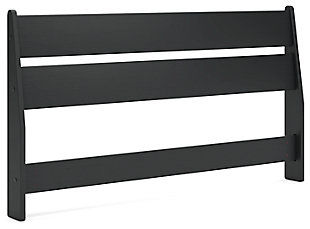 Socalle Queen Panel Headboard, Black, large