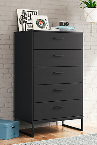Socalle Chest of Drawers, Black, rollover