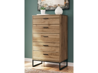 Deanlow 5 Drawer Chest of Drawers