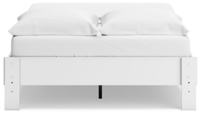Socalle Queen Platform Bed, Two-tone, large