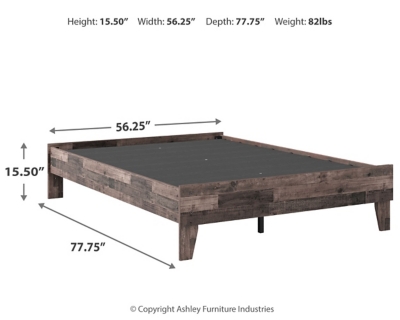 Neilsville Full Platform Bed, Multi Gray, large