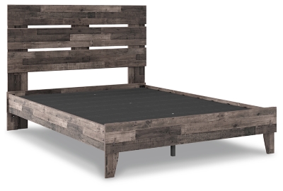 Neilsville Queen Panel Platform Bed, Multi Gray, rollover