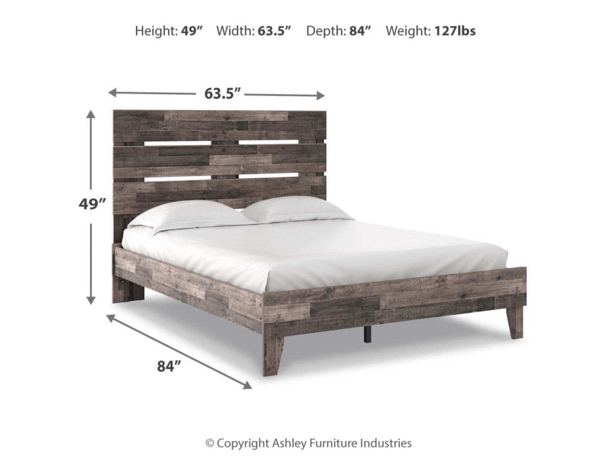 Neilsville Queen Panel Platform Bed | Ashley