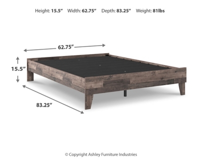 Neilsville Queen Platform Bed, Multi Gray, large