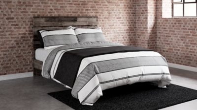 APK-EB2120QB Neilsville Queen Panel Platform Bed, Multi Gray sku APK-EB2120QB