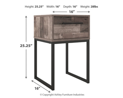 Neilsville Nightstand, Multi Gray, large