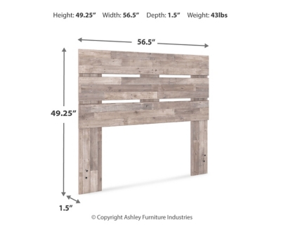 Neilsville Full Panel Headboard, Whitewash, large