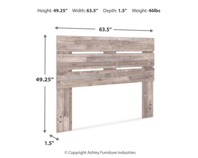 Neilsville Queen Panel Headboard, Whitewash, large