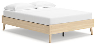 Cabinella Full Platform Bed, Tan, large