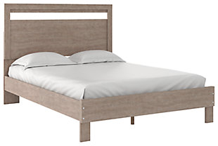 If you’re a fan of clean, crisp and contemporary interiors, rest assured the Flannia bedroom set suits you. The linear profile is enhanced with a warm gray vintage finish with subtle pearl effect over replicated cherry grain. Hard to believe such high style can be so attractively priced.Includes panel platform bed (headboard and platform bed) and 6-drawer dresser | Made with engineered wood (MDF/particleboard) and decorative laminate | Warm gray vintage finish with subtle pearl effect over replicated cherry grain | Satin nickel-toned hardware | Dresser with smooth-gliding drawers; vinyl-wrapped drawer sides and back for durability | Bed does not require additional foundation/box spring | Mattress available, sold separately | Safety is a top priority, clothing storage units are designed to meet the most current standard for stability, ASTM F 2057 (ASTM International) | Drawers extend out to accommodate maximum access to drawer interior while maintaining safety | Assembly required | Estimated Assembly Time: 95 Minutes