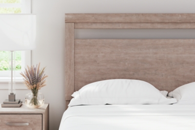 Flannia Queen Panel Headboard, Gray, rollover