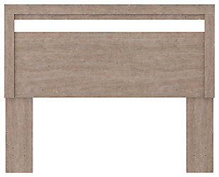 If you’re a fan of clean, crisp and contemporary interiors, rest assured the Flannia panel headboard suits you. Its linear profile is enhanced with a warm gray vintage finish with subtle pearl effect over replicated cherry grain. The headboard's peekaboo cutout adds a cut-above element. Hard to believe such a high-style aesthetic can be so attractively priced.Headboard only | Made of engineered wood (MDF/particleboard) and decorative laminate | Warm gray vintage finish with subtle pearl effect over replicated cherry grain | Hardware not included | ¼" bolts are needed to attach headboard to your existing metal bed frame | Assembly required | Estimated Assembly Time: 10 Minutes