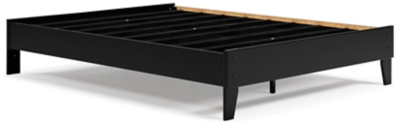 Finch Queen Platform Bed, Black, large