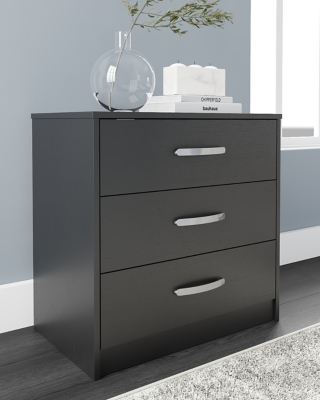 Webster 3 Drawer Storage Cabinet Dark Gray - Finch