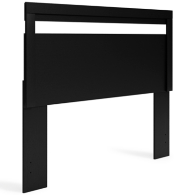 Finch Queen Panel Headboard, Black, large