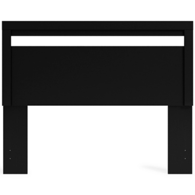 Finch Queen Panel Headboard, Black, rollover