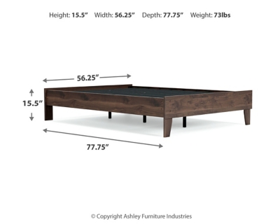 Calverson Full Platform Bed, Mocha, large