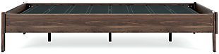 At the intersection of classic cool and chic sophistication you’ll find the Calverson platform bed. The rich brown finish over replicated walnut wood grain offers an authentic touch that plays well any way you style it. Minimal yet elegant in its design, this bed keeps your home decor grounded while elevating your modern style. platform bed (does not include headboard) | Made of engineered wood (MDF/particleboard) and decorative laminate | Rich brown finish over replicated walnut wood grain with authentic touch | Bed does not require additional foundation/box spring | Mattress available, sold separately | Assembly required | Estimated Assembly Time: 30 Minutes