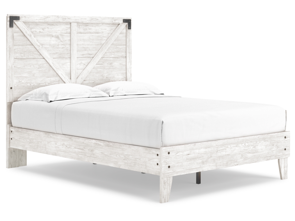 Shawburn Full Crossbuck Panel Platform Bed | Ashley