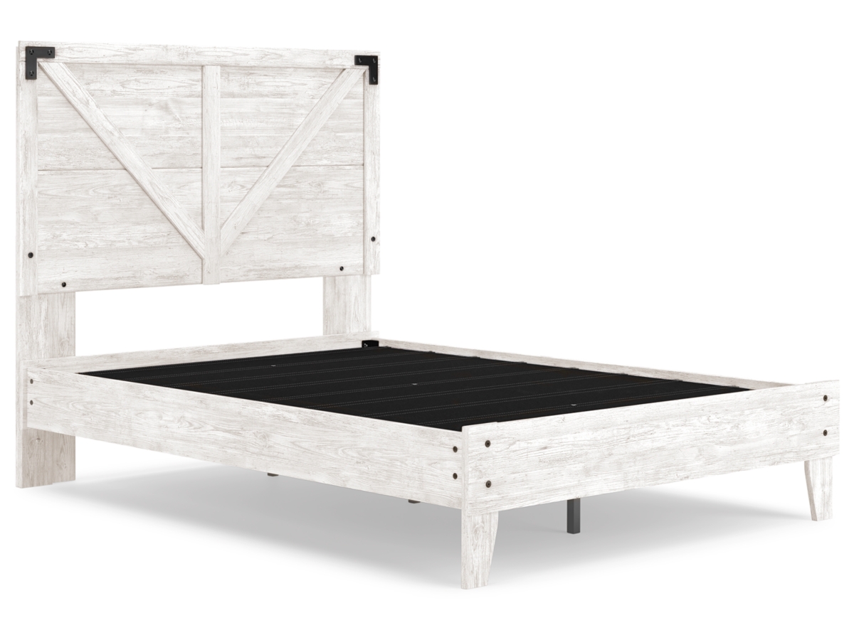 バルザックページ Kanwyn Whitewash California King Panel Bed with Storage