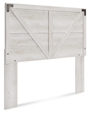 Shawburn Queen Crossbuck Panel Headboard, Whitewash, large