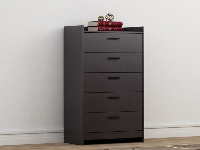 Central Park Chest of Drawers, Black, large