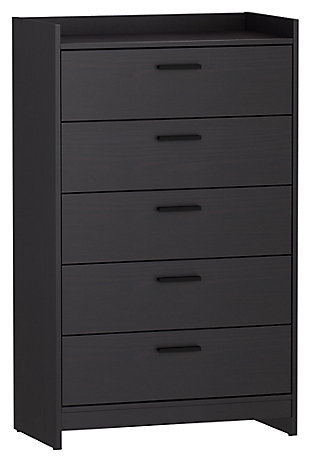 Central Park Chest of Drawers, Black, large