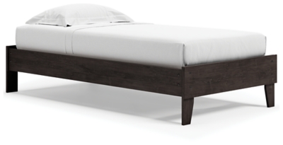 Piperton Twin Platform Bed, Black, large