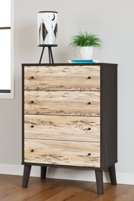 Piperton Chest of Drawers, Two-tone Brown/Black, large