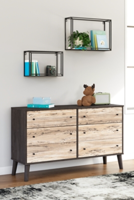 Piperton Dresser, Two-tone Brown/Black, large