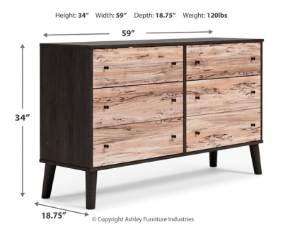 Piperton Dresser, Two-tone Brown/Black, large