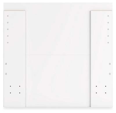 Onita Twin Panel Platform Bed, White, large