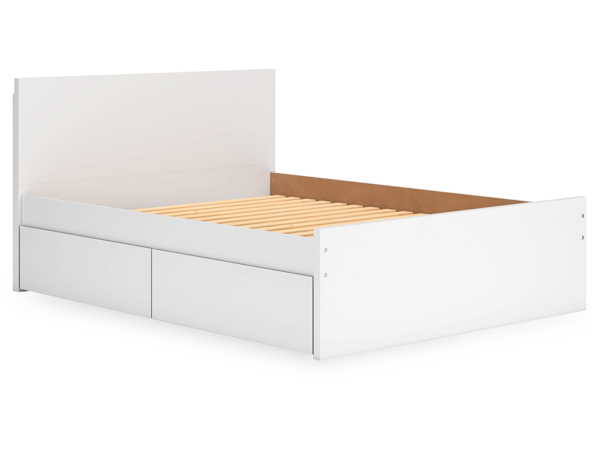 Hanaページ Onita Full Panel Platform Bed with 1 Side Storage | Ashley