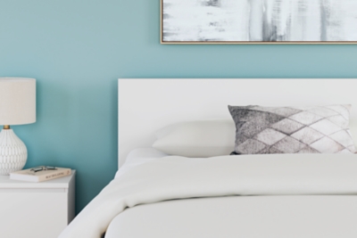 Onita Queen Panel Headboard, White, rollover