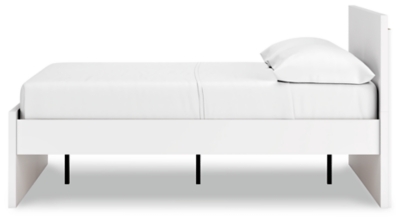 Onita Panel Platform Bed, White, large