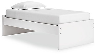 Onita Twin Platform Bed, White, large