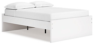 Onita Full Platform Bed, White, large