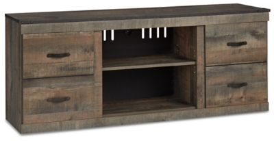 Trinell 60" TV Stand, Brown, large