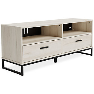 Socalle 59" TV Stand, Light Natural, large