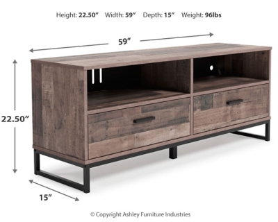 Neilsville 59" TV Stand, Multi Gray, large