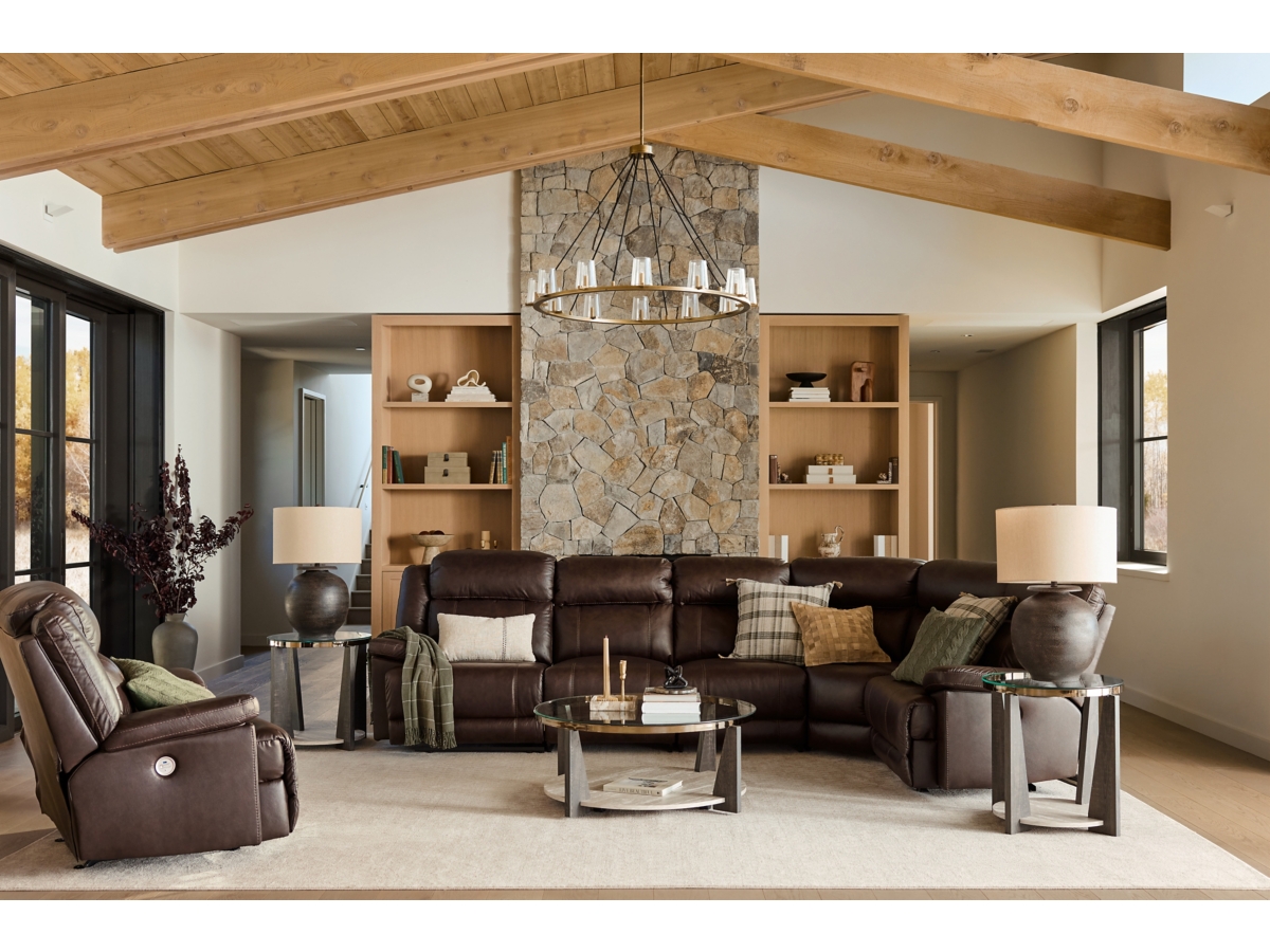 VonKurt 5-Piece Power Leather Reclining Modular Sectional | Ashley