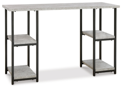 Lazabon 48" Home Office Desk, Gray/Black, large