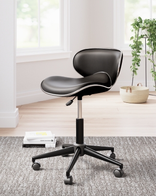 Beauenali Home Office Chair, Black, large