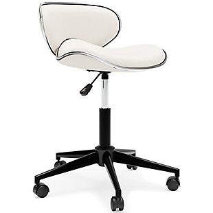 Beauenali Home Office Desk Chair, White, large