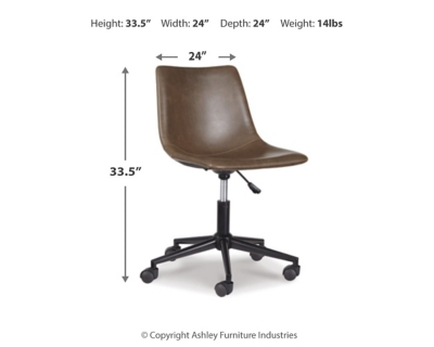 Ashley home office best sale swivel desk chair program