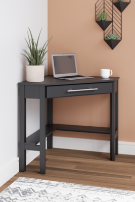 H206-22 Otaska Home Office Corner Desk, Black sku H206-22