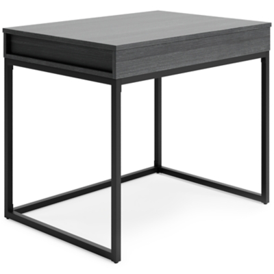 45 Tubular Metal Frame Desk With Wooden Top And 2 Side Shelves Brown/black  - The Urban Port : Target