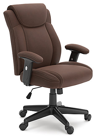 Corbindale Home Office Chair, Brown/Black, large