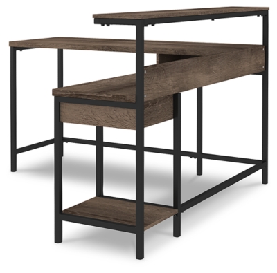 Arlenbry 55 L-Shaped Home Office Desk with Shelf