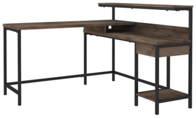 Arlenbry Home Office L-Desk with Storage, , large